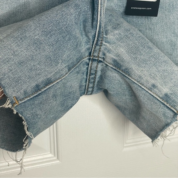 One Teaspoon X Free People Shakers Low Waist Relaxed Denim Shorts Hendrixe 33 - Picture 5 of 14